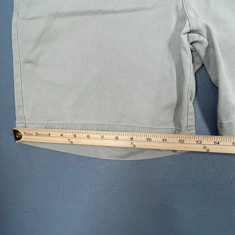 VTG Polo Ralph Lauren Tan Khaki Cotton Twill Chino Shorts Mens Size 36